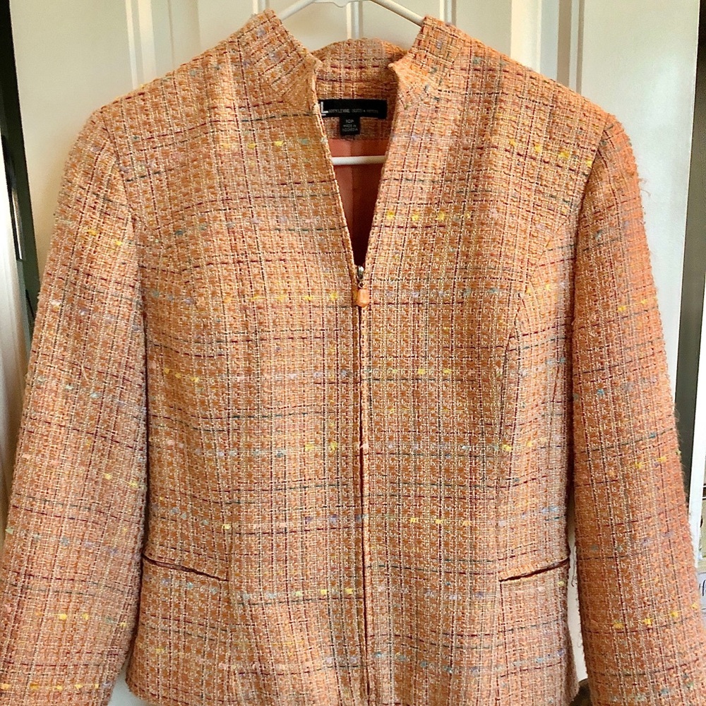 Two piece tweed suit set
